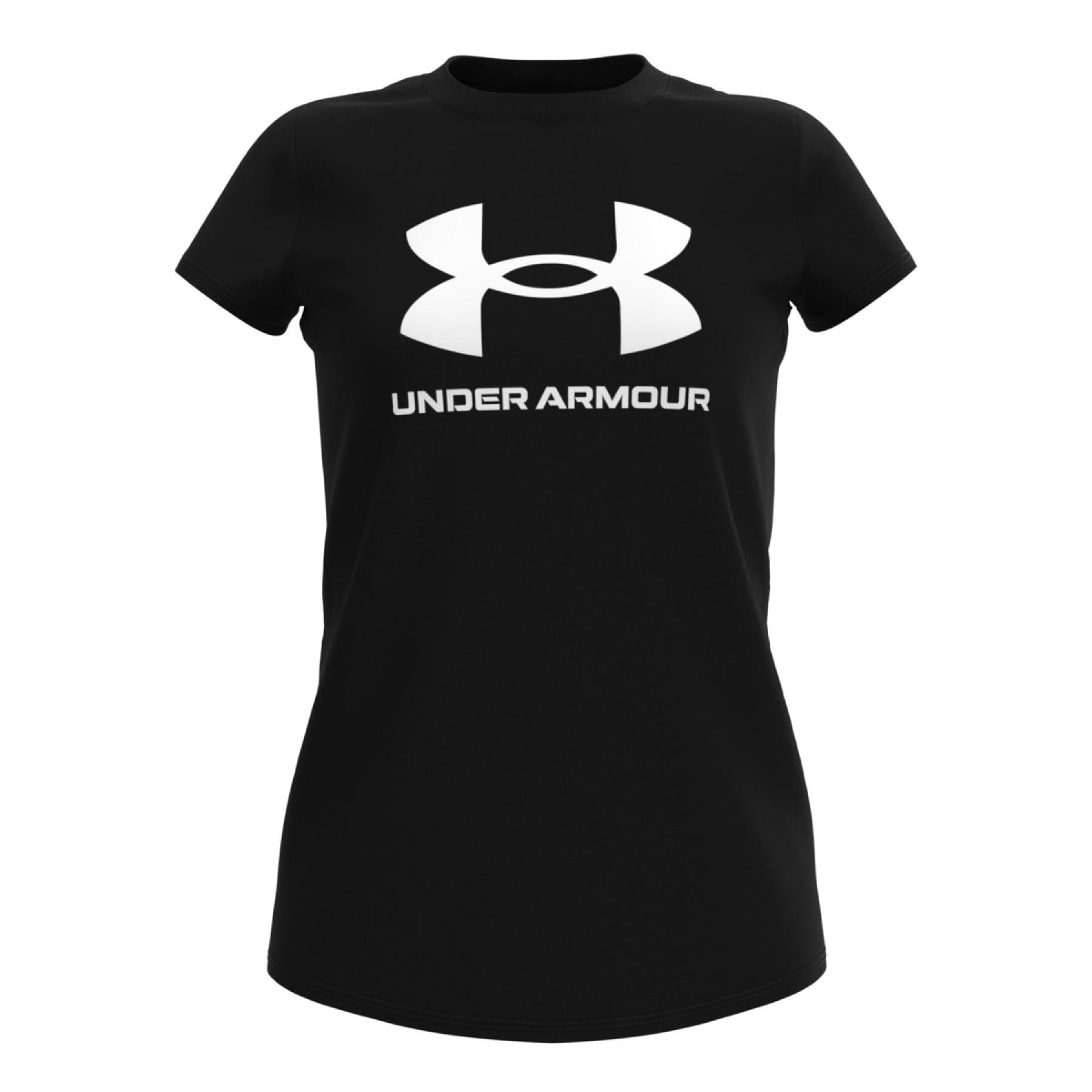 Koszulka dziewczęca Under Armour à manches courtes et motif Sportstyle