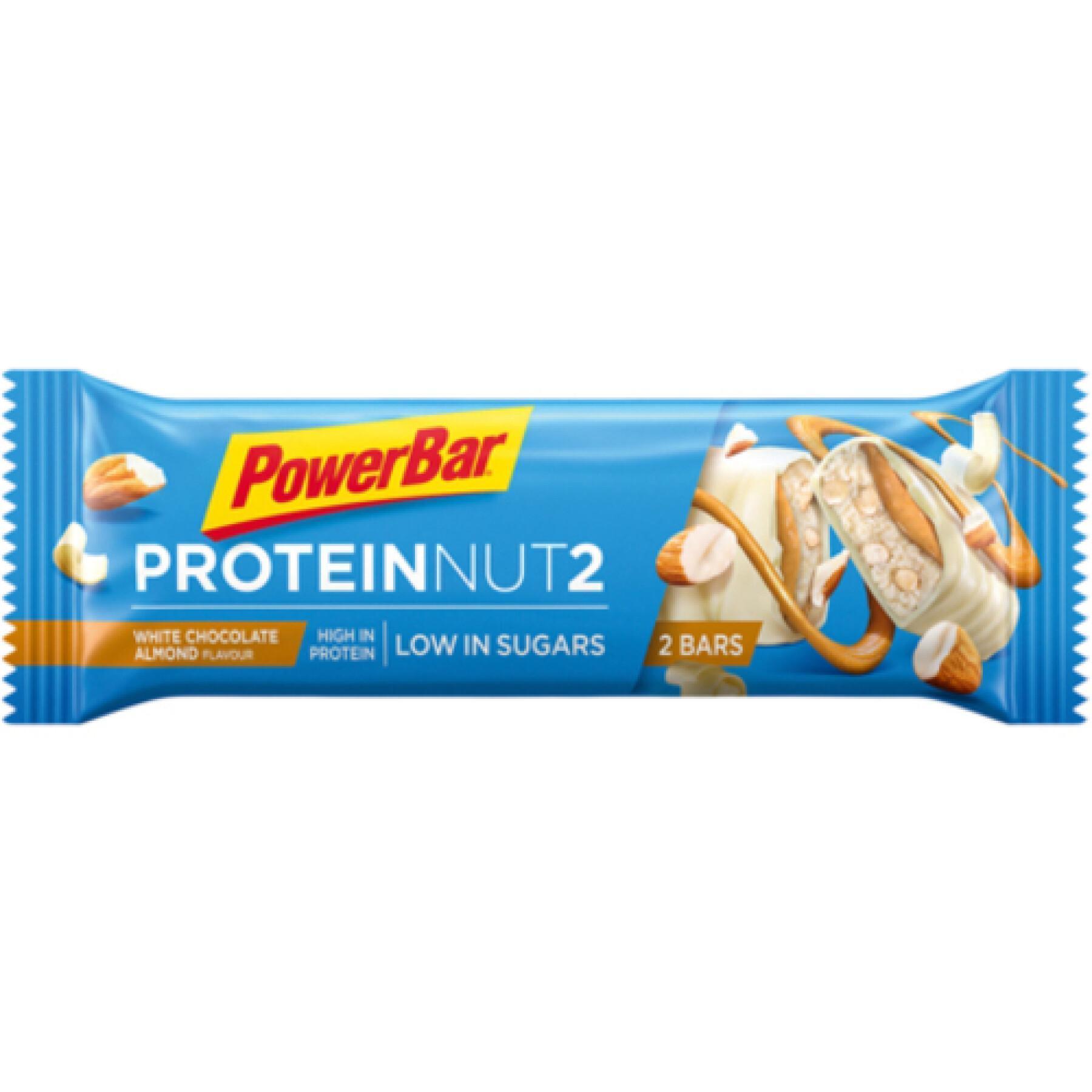 Bary PowerBar ProteinNut2 Low Sugar 18x45gr White Chocolate Almond