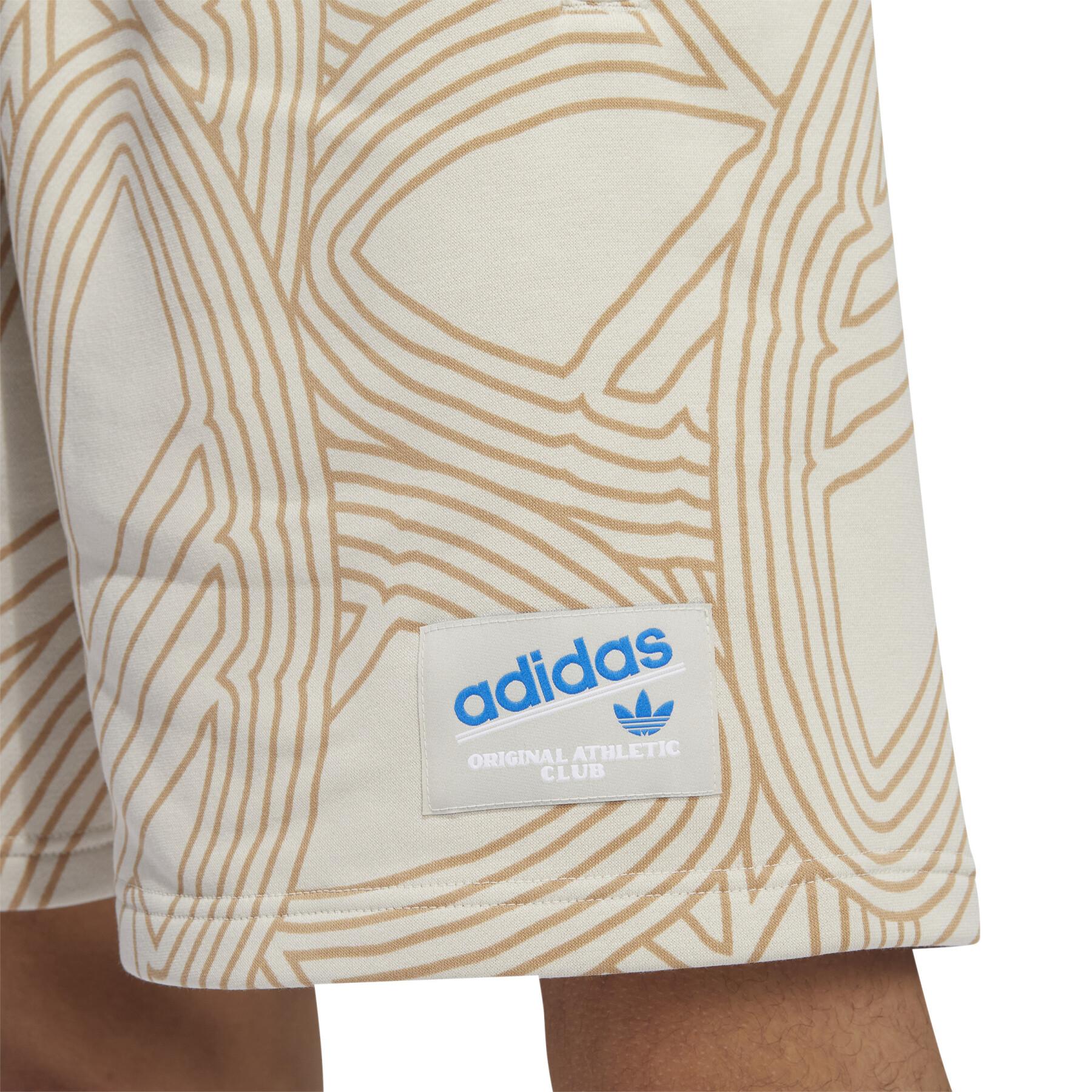 Szorty z nadrukiem na całej powierzchni adidas Originals Athletic Club