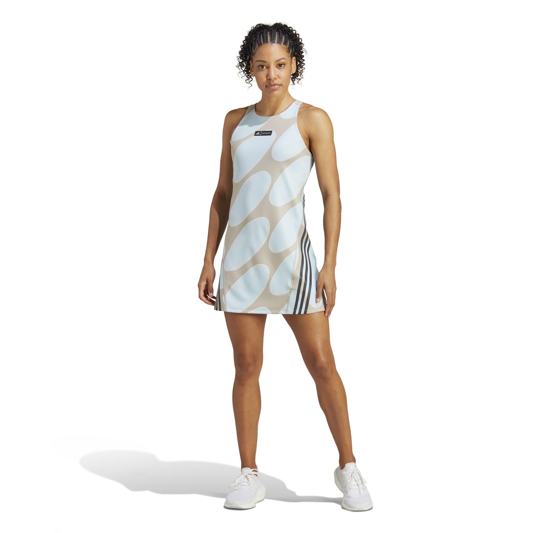 Sukienka damska adidas Marimekko Run Icons 3-Stripes
