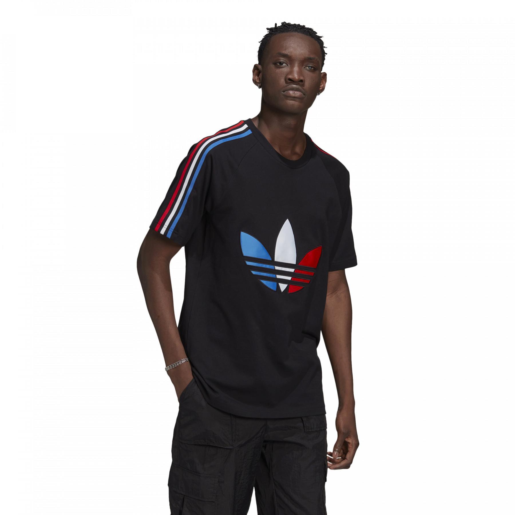 Koszulka Adidas tricolore logo trèfle