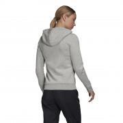Damska bluza z kapturem adidas Essentials Linear Fleece